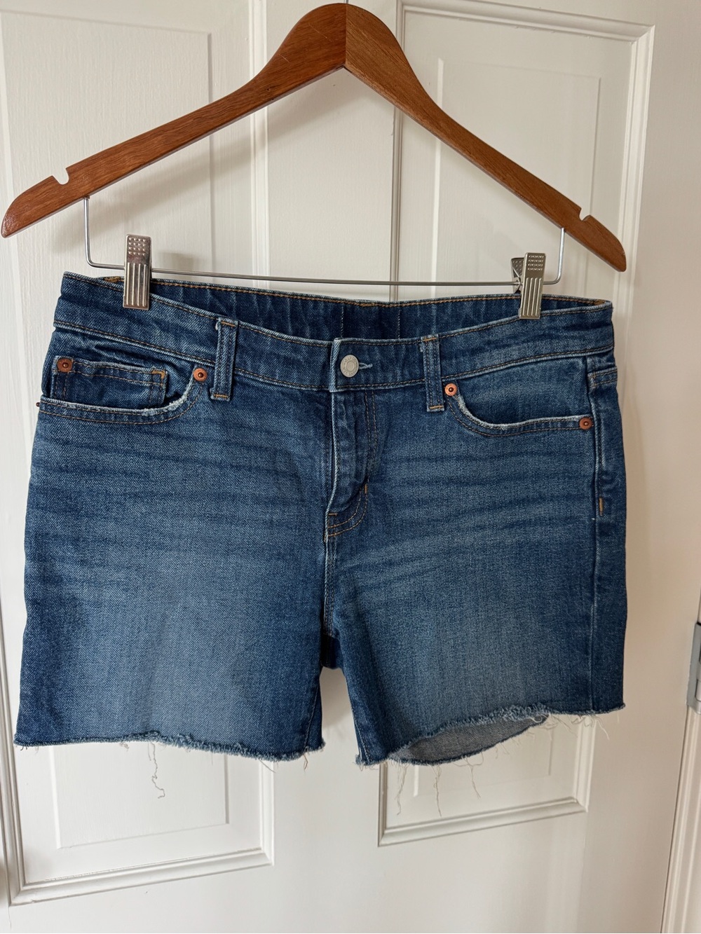 GAP Medium Blue Denim Cutoff Shorts